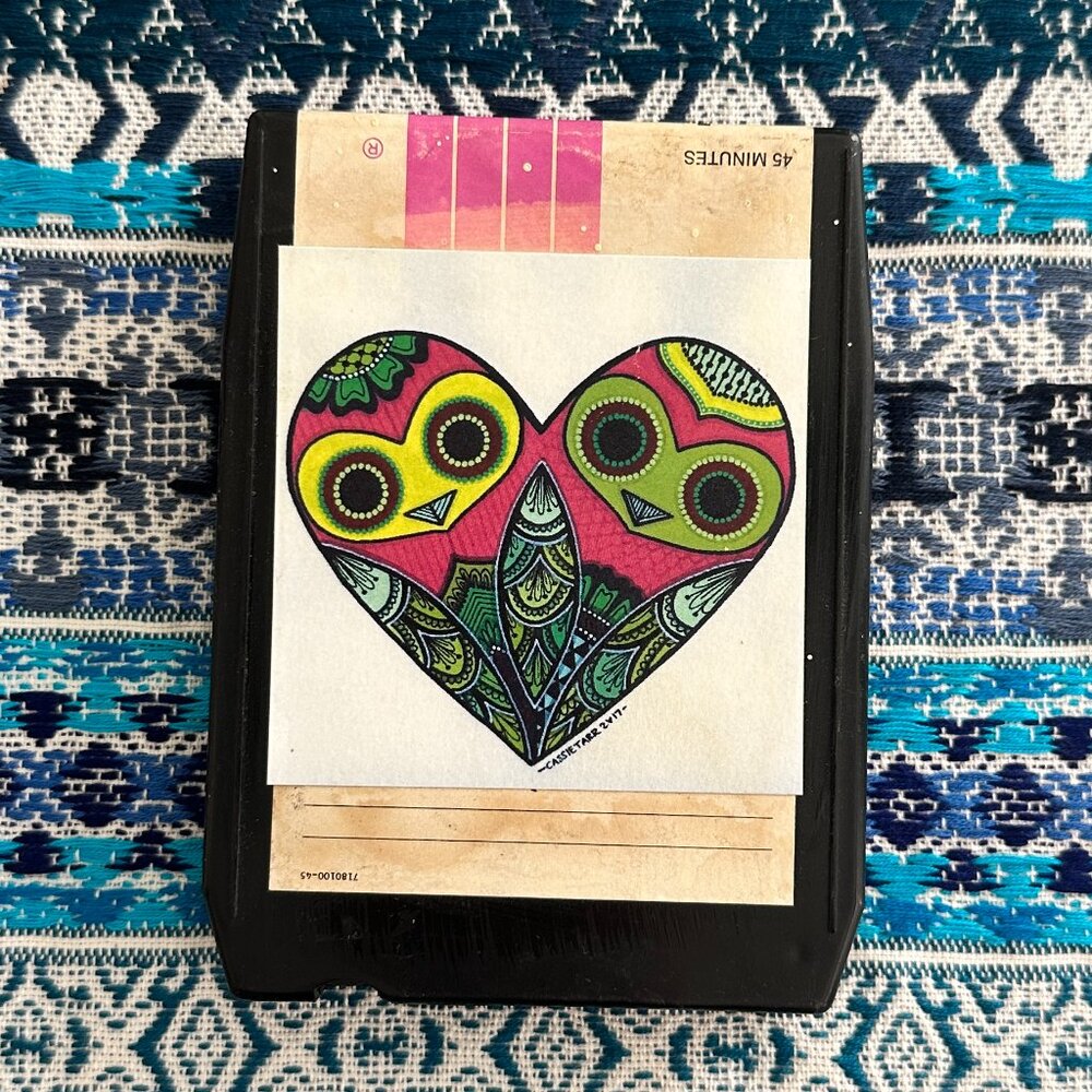 Original Art - 8-Track Cassette with new Design by Cassie Tarr (New Orleans)